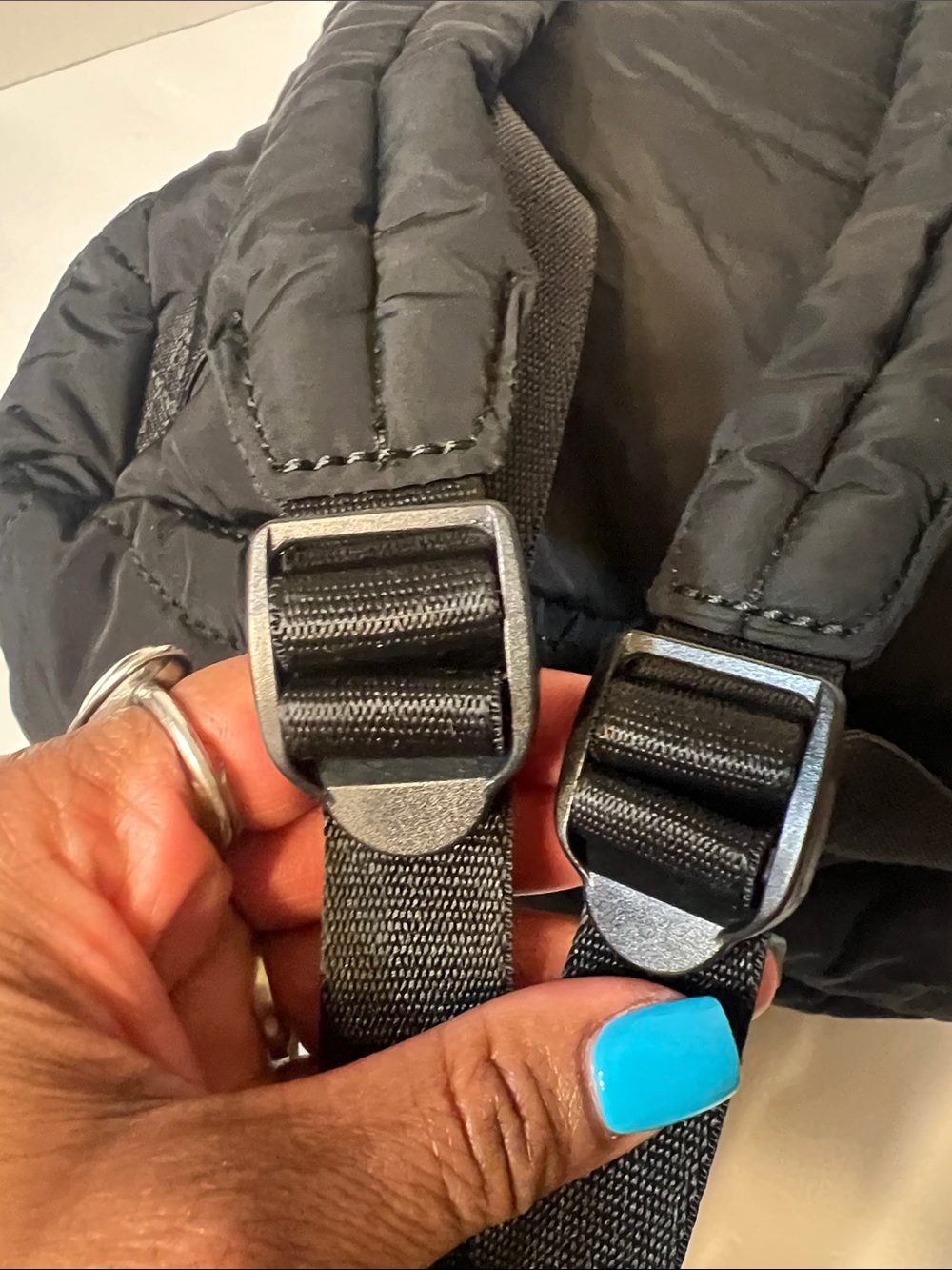 Marc Jacobs Black Quilted Backpack - Picture 8 of 15